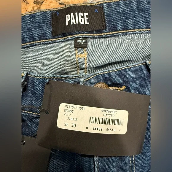 PAIGE Men's Slim Straight Fit Jean